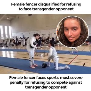 Female fencer faces sport’s most severe penalty for refusing to compete against transgender opponent