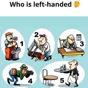 Who is the left-handed person-s1 Who is the left-handed person-s1