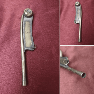 This dull bladed brass piece with hollow handle and “balls” on top. What is this thing This dull bladed brass piece with hollow handle and “balls” on top. What is this thing
