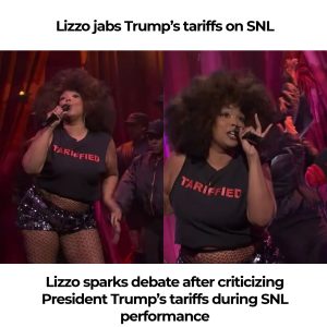 Lizzo sparks debate after criticizing President Trump’s tariffs during SNL performance