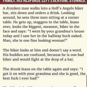 The Drunk and the Biker’s Grandma