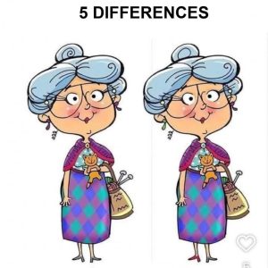 Only 1 in 10 People Can Find All 5 Differences in This Grandma Puzzle! Can You? Only 1 in 10 People Can Find All 5 Differences in This Grandma Puzzle! Can You?