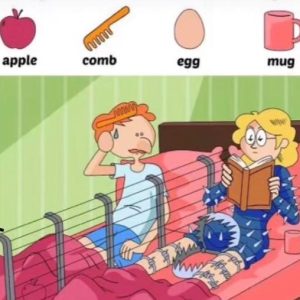 Find Apple, Comb, Egg, Mug Find Apple, Comb, Egg, Mug