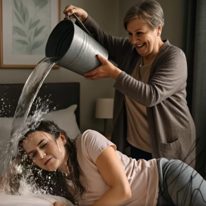 My mother-in-law dumped a bucket of water on me to wake me up—but she never expected what happened next